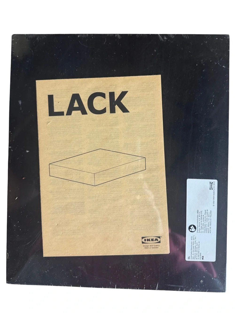 IKEA LACK Black Floating Shelf 11.75” X 10.25” NEW Shelving Box mid century